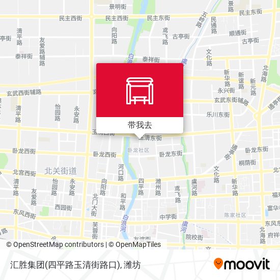 汇胜集团(四平路玉清街路口)地图
