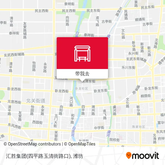汇胜集团(四平路玉清街路口)地图
