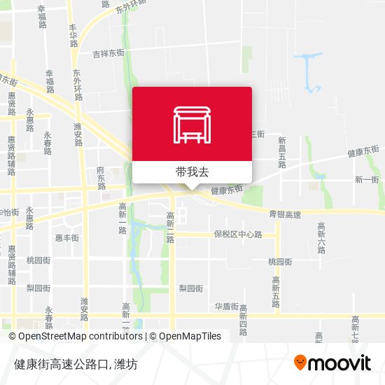 健康街高速公路口地图