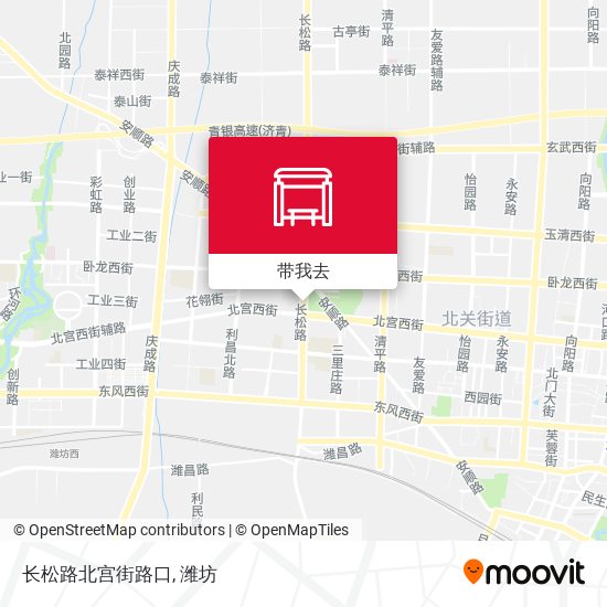长松路北宫街路口地图