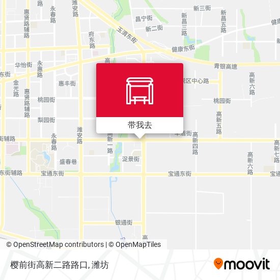 樱前街高新二路路口地图