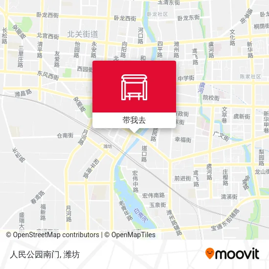 人民公园南门地图