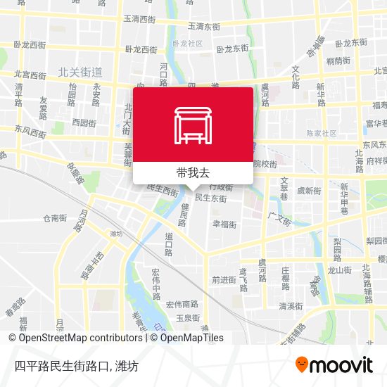 四平路民生街路口地图