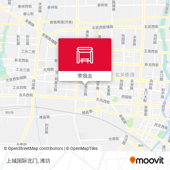 上城国际北门地图
