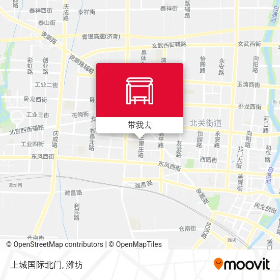 上城国际北门地图