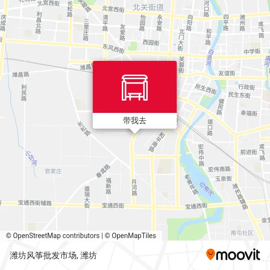 潍坊风筝批发市场地图