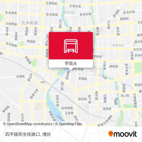 四平路民生街路口地图