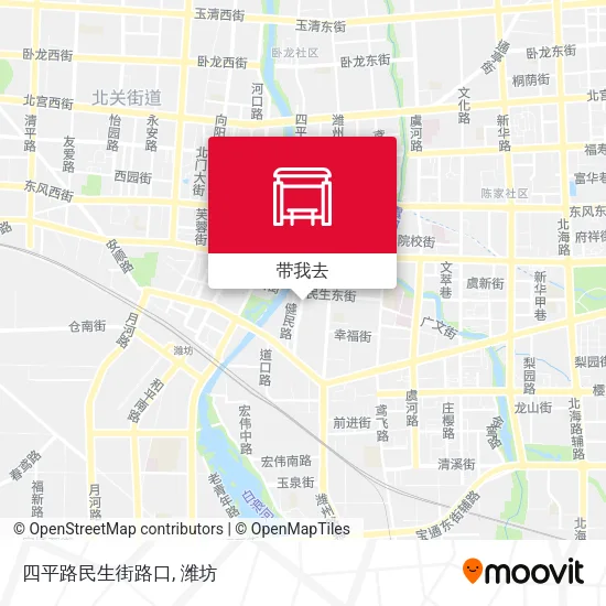 四平路民生街路口地图