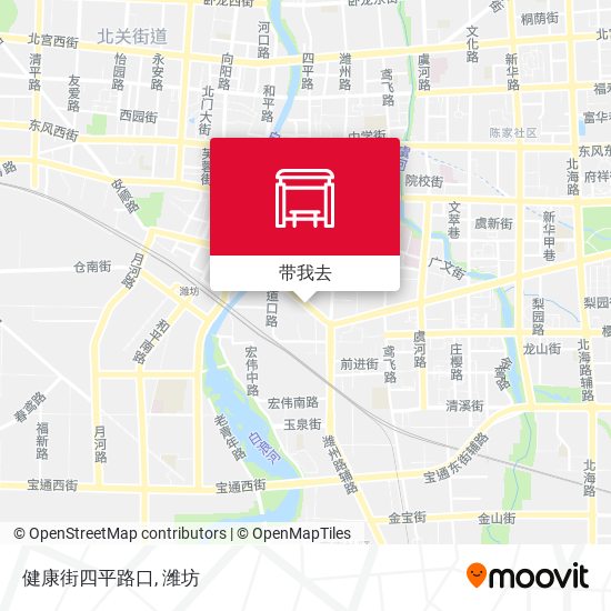 健康街四平路口地图