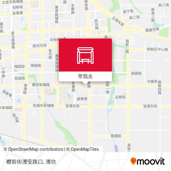 樱前街潍安路口地图