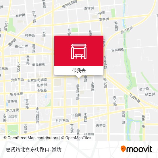 惠贤路北宫东街路口地图