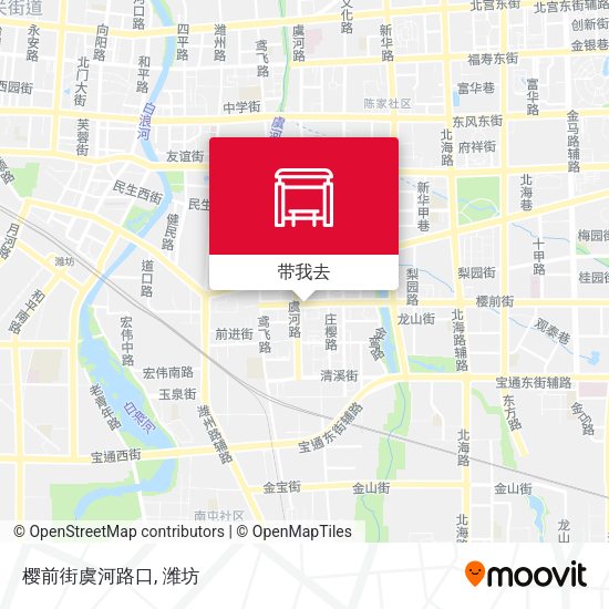 樱前街虞河路口地图