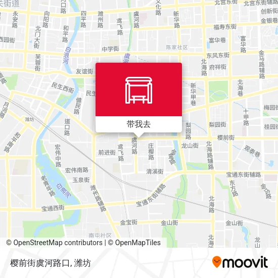 樱前街虞河路口地图