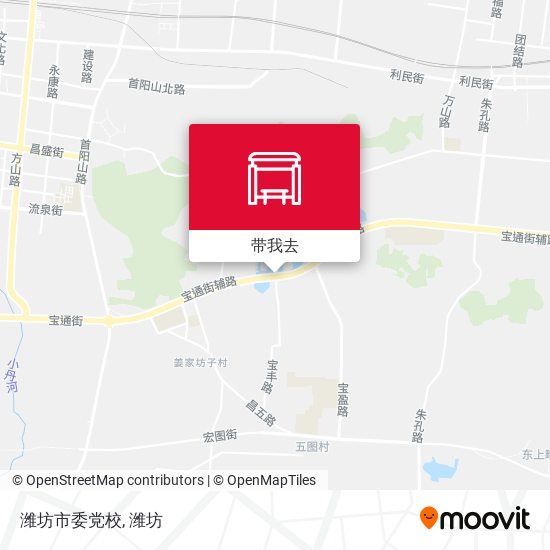 潍坊市委党校地图