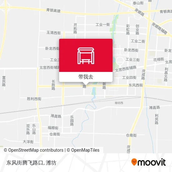东风街腾飞路口地图