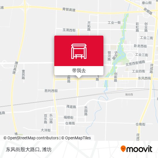 东风街殷大路口地图