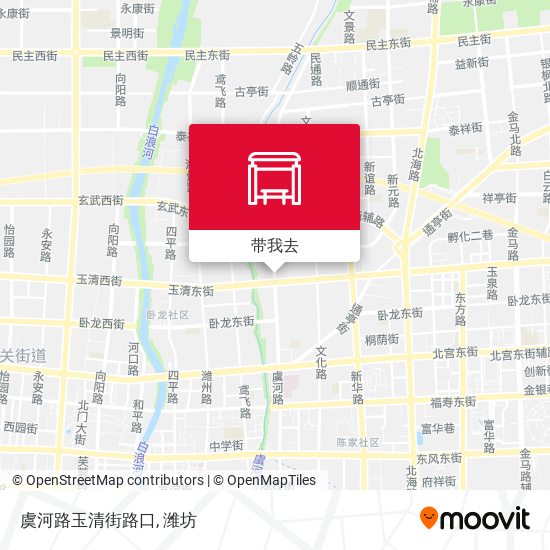 虞河路玉清街路口地图