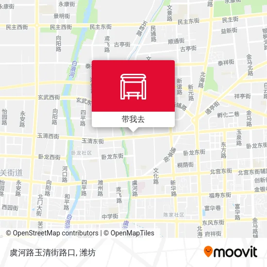 虞河路玉清街路口地图