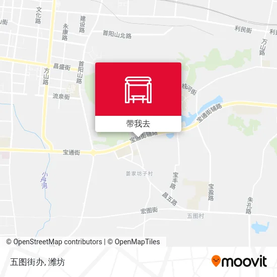 五图街办地图