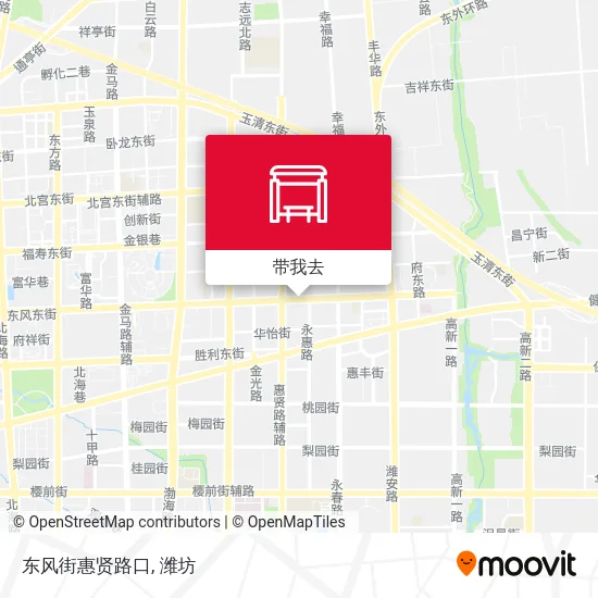 东风街惠贤路口地图