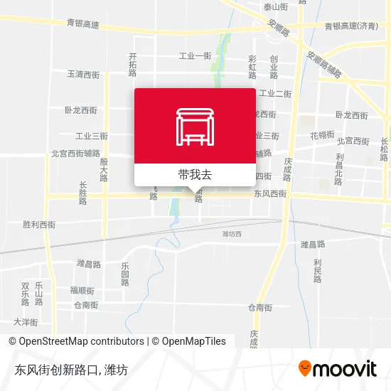 东风街创新路口地图