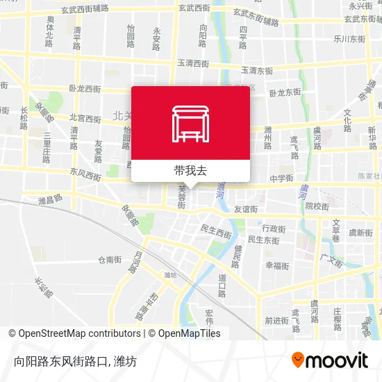 向阳路东风街路口地图