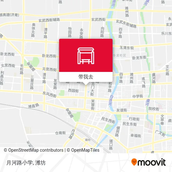 月河路小学地图