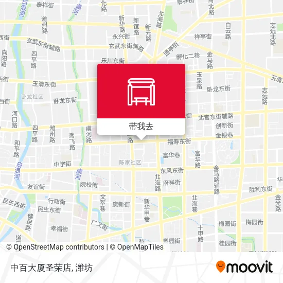 中百大厦圣荣店地图