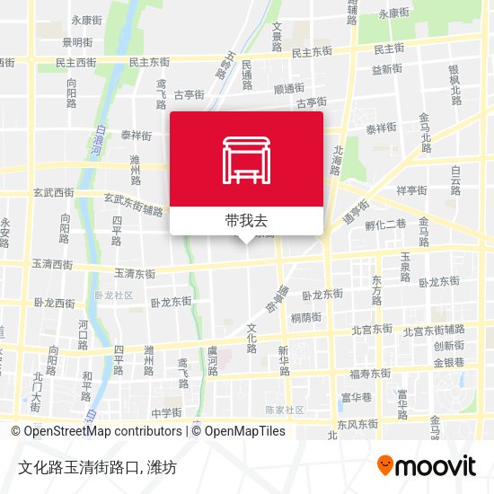 文化路玉清街路口地图
