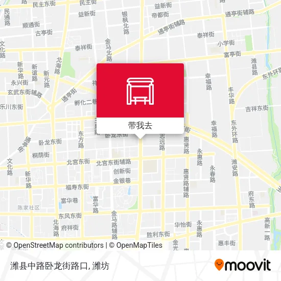 潍县中路卧龙街路口地图