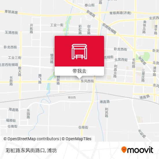 彩虹路东风街路口地图