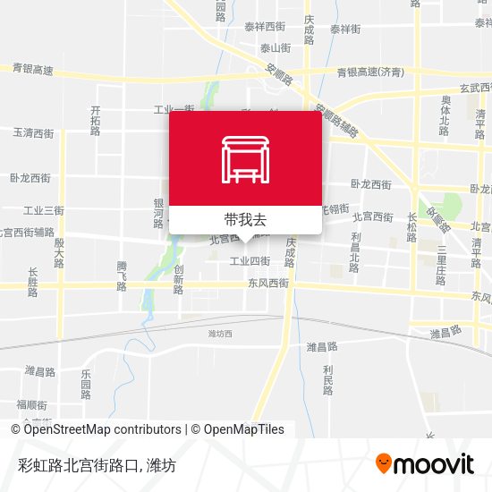 彩虹路北宫街路口地图