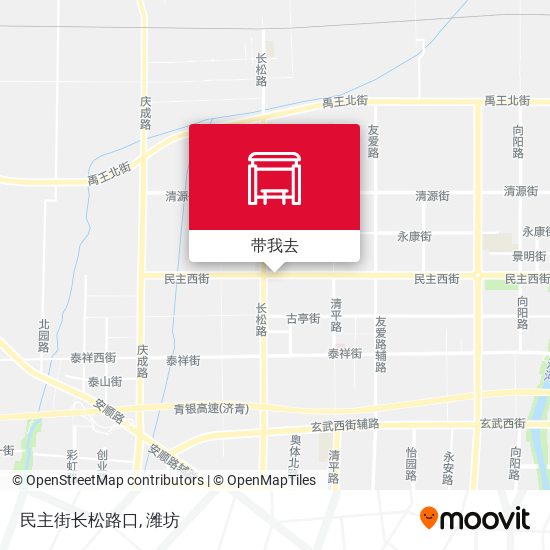 民主街长松路口地图