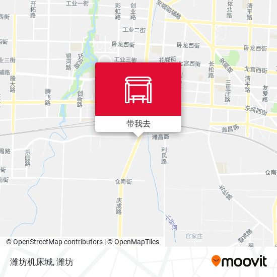 潍坊机床城地图