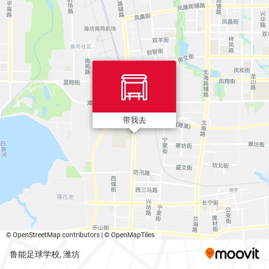 鲁能足球学校地图