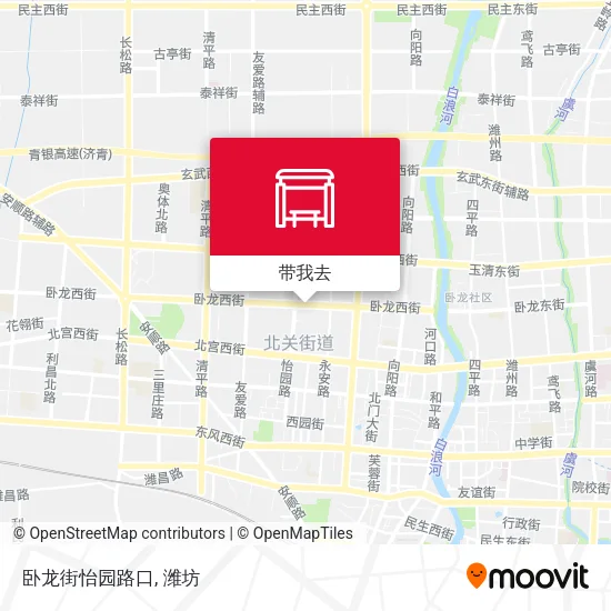 卧龙街怡园路口地图