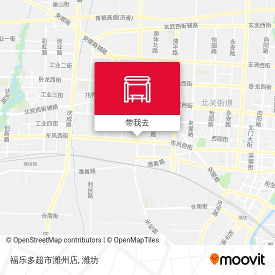 福乐多超市潍州店地图