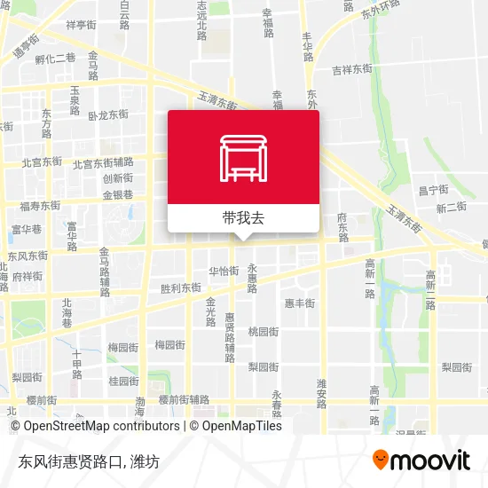 东风街惠贤路口地图