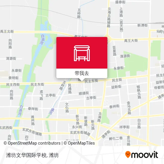 潍坊文华国际学校地图