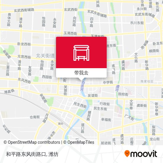 和平路东风街路口地图