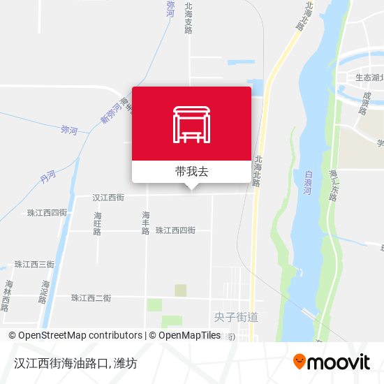 汉江西街海油路口地图