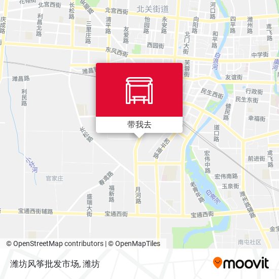 潍坊风筝批发市场地图