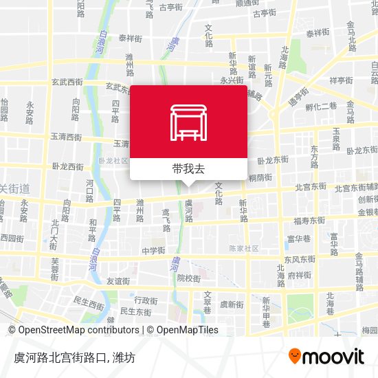 虞河路北宫街路口地图