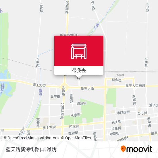 蓝天路新溥街路口地图