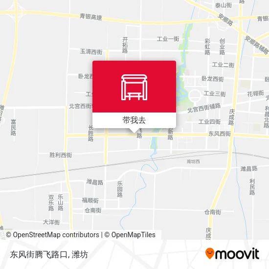 东风街腾飞路口地图