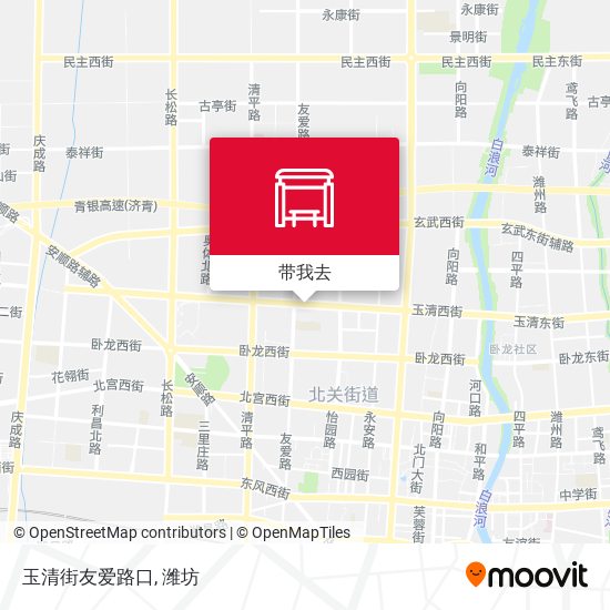 玉清街友爱路口地图
