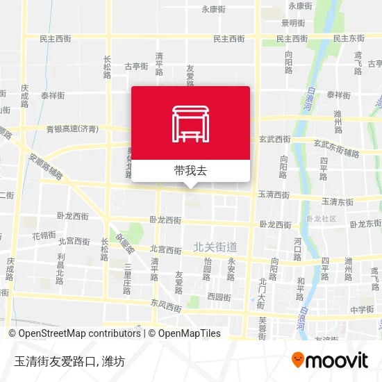 玉清街友爱路口地图