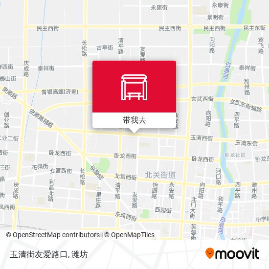 玉清街友爱路口地图