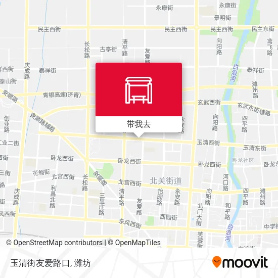 玉清街友爱路口地图