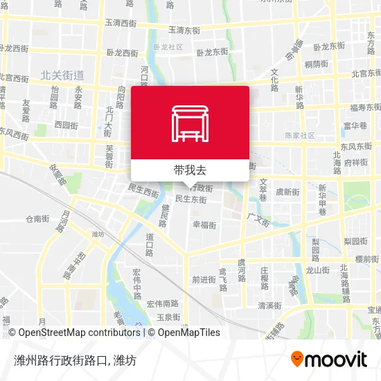 潍州路行政街路口地图